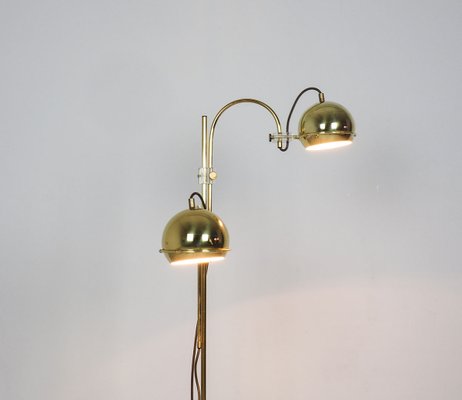 Brass Arc Floor Lamp from Gepo, 1960s