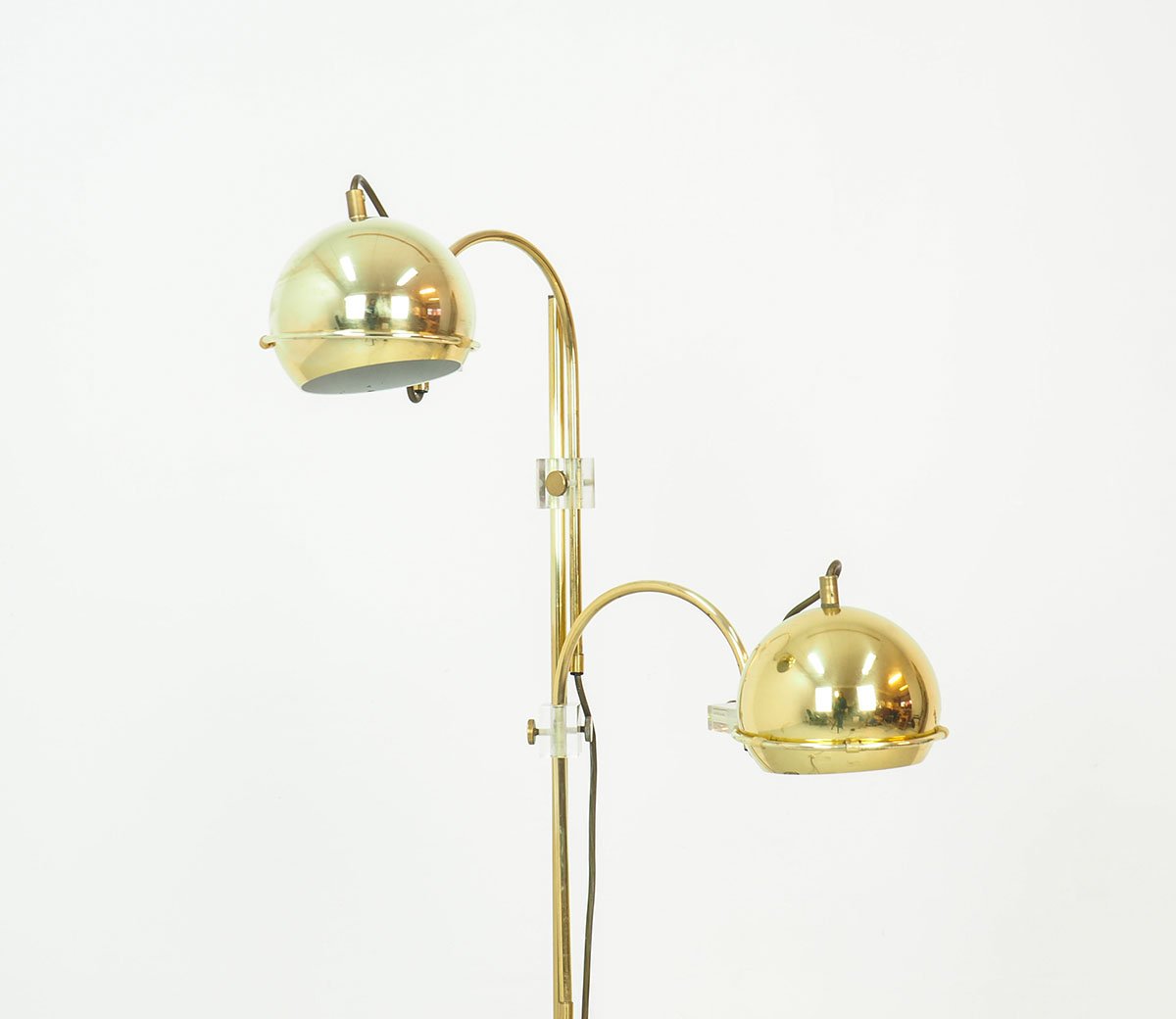 Brass Arc Floor Lamp from Gepo, 1960s