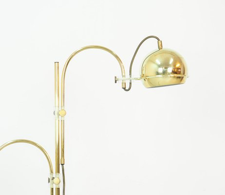 Brass Arc Floor Lamp from Gepo, 1960s-SN-843228