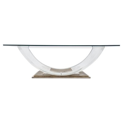 Brass Arch Coffee Table, 1970-IRH-1321077