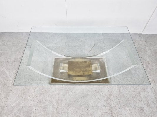 Brass Arch Coffee Table, 1970-IRH-1321077