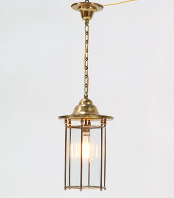 Brass Art Nouveau Lantern, 1900s-MY-1003353