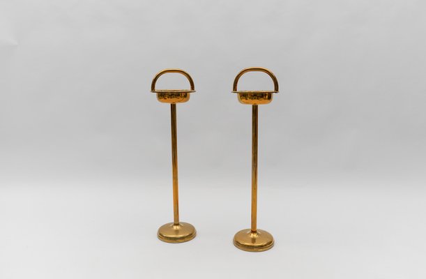 Brass Ashtray Stand in the style of Carl Auböck, 1950s-KQB-1765246