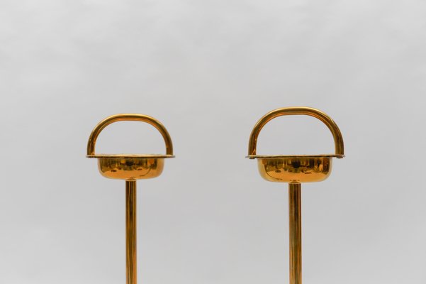 Brass Ashtray Stand in the style of Carl Auböck, 1950s-KQB-1765037