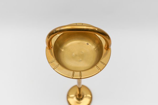 Brass Ashtray Stand in the style of Carl Auböck, 1950s-KQB-1765037