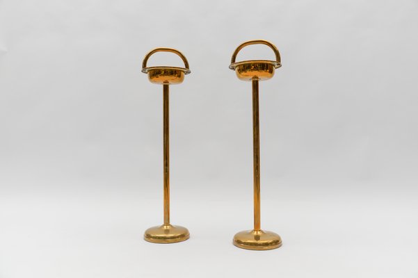 Brass Ashtray Stand in the style of Carl Auböck, 1950s-KQB-1765037