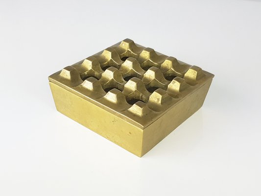 Brass Ashtray Ultima 9 Series by Bäckström & Ljungberg for Diverse Ting, Sweden, 1960s-RD-1805213