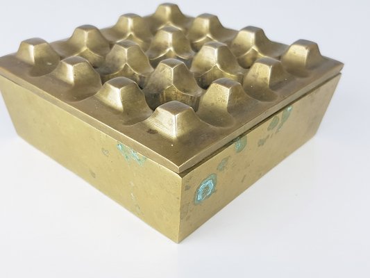 Brass Ashtray Ultima 9 Series by Bäckström & Ljungberg for Diverse Ting, Sweden, 1960s-RD-1805213