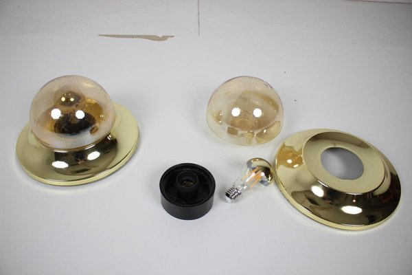 Brass Austria Wall Lamps, 1950s, Set of 2-TZ-903893