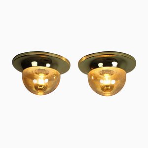 Brass Austria Wall Lamps, 1950s, Set of 2-TZ-903893