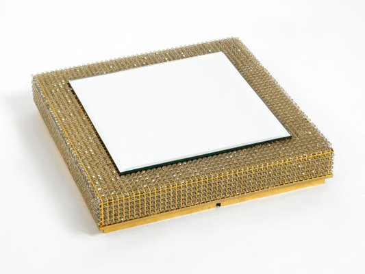 Brass Backlit Wall Mirror from Palwa, 1960s-RR-853317