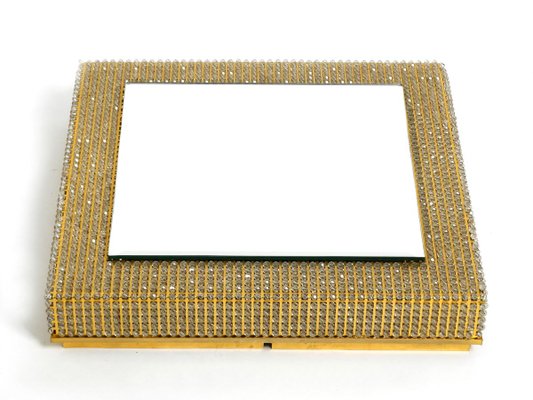 Brass Backlit Wall Mirror from Palwa, 1960s-RR-853317