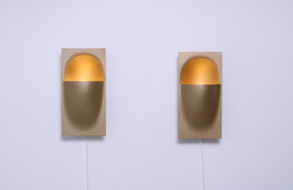 Brass Balance Wall Lamps by Bertrand Balas for Raak, 1960s, Set of 2