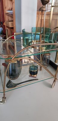 Brass Bar Cart, 1950s-QDP-681494