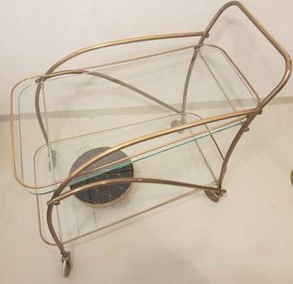 Brass Bar Cart, 1950s-QDP-681494