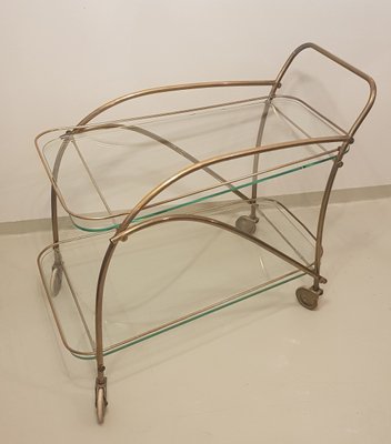 Brass Bar Cart, 1950s-QDP-681494