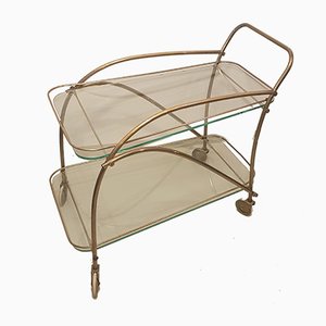 Brass Bar Cart, 1950s-QDP-681494