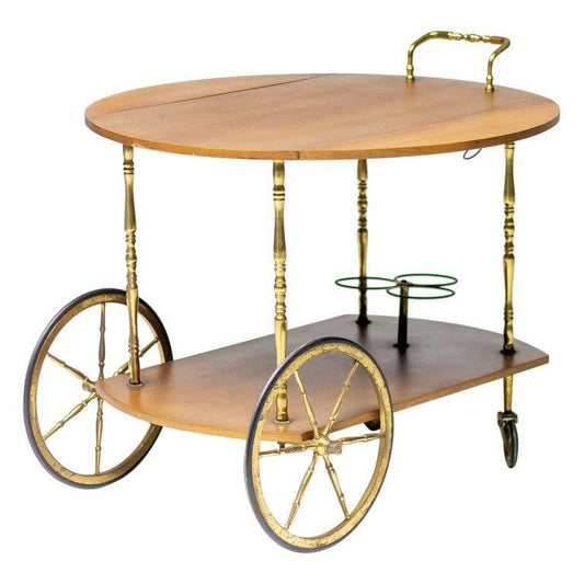 Brass Bar Cart from Cesare Lacca, 1960s