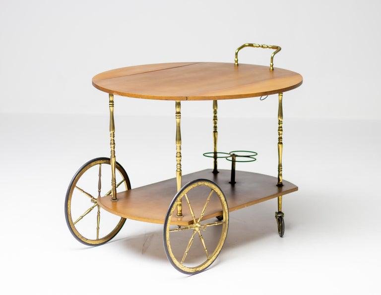 Brass Bar Cart from Cesare Lacca, 1960s