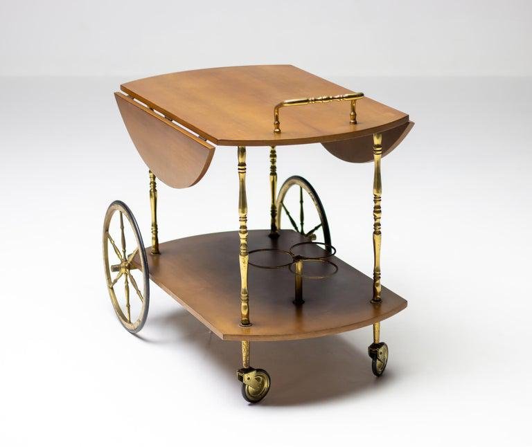 Brass Bar Cart from Cesare Lacca, 1960s