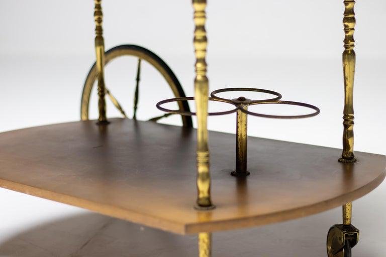 Brass Bar Cart from Cesare Lacca, 1960s