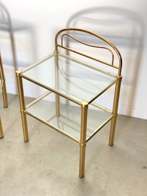 Brass Bedside Tables, 1980s, Set of 2-NPC-1180534