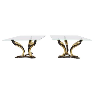 Brass Bird Coffee Tables, 1970s-IRH-1081211