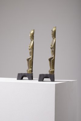 Brass Bookends by Anton Prinner, Set of 2-QAC-2033775