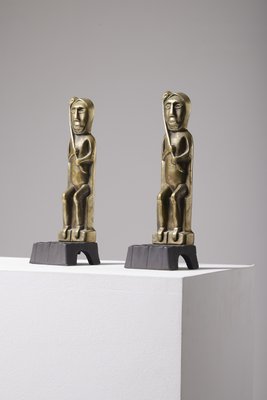 Brass Bookends by Anton Prinner, Set of 2-QAC-2033775