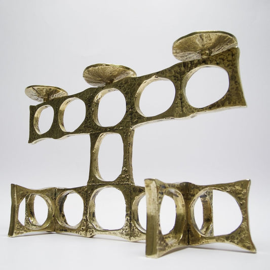 Brass & Bronze Candleholder, 1960s