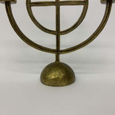 Brass Brutalist Candle Stick, 1960s-BGP-1189934