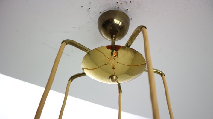 Brass Bubble Pendant Lamp Model SP/16 by Gino Sarfatti for Arteluce, Italy, 1950s-DT-2026153