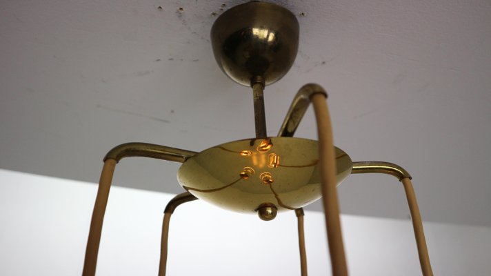 Brass Bubble Pendant Lamp Model SP/16 by Gino Sarfatti for Arteluce, Italy, 1950s-DT-2026153