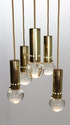 Brass Bubble Pendant Lamp Model SP/16 by Gino Sarfatti for Arteluce, Italy, 1950s-DT-2026153