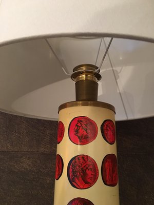 Brass Cammei Table Lamp by Piero Fornasetti, 1950s-MAX-589177