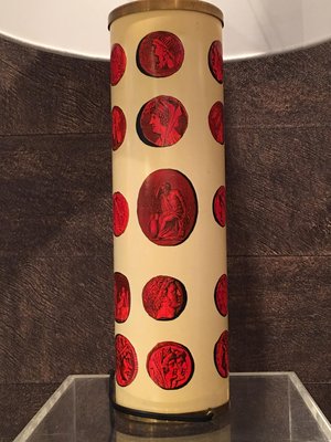 Brass Cammei Table Lamp by Piero Fornasetti, 1950s-MAX-589177