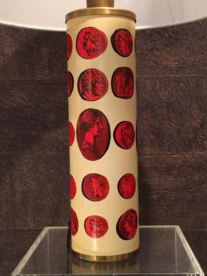 Brass Cammei Table Lamp by Piero Fornasetti, 1950s-MAX-589177