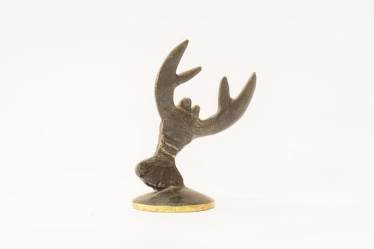 Brass Cancer Zodiac Sign Figurine by Walter Bosse for Herta Baller, 1950s