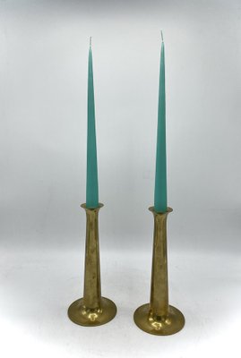 Brass Candle Holders by Hans Bolling for Torben Orskov, Denmark, 1960s, Set of 2-XXA-1150899