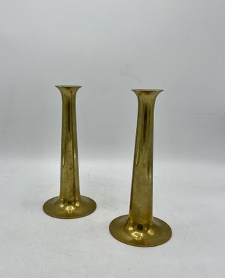 Brass Candle Holders by Hans Bolling for Torben Orskov, Denmark, 1960s, Set of 2-XXA-1150899