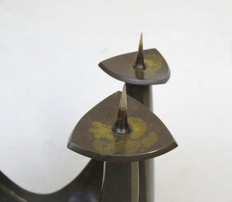 Brass Candleholder by Klaus Ullrich for Faber & Schumacher, 1950s-EY-1725672