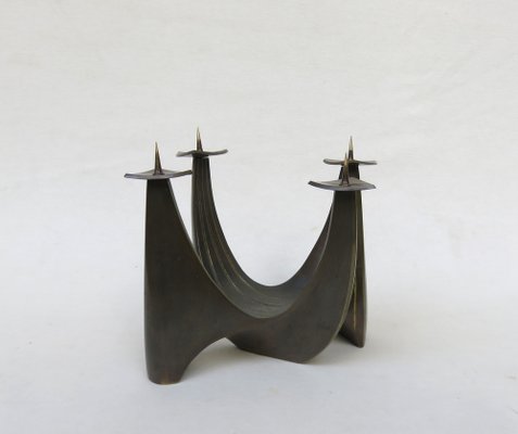 Brass Candleholder by Klaus Ullrich for Faber & Schumacher, 1950s-EY-1725672