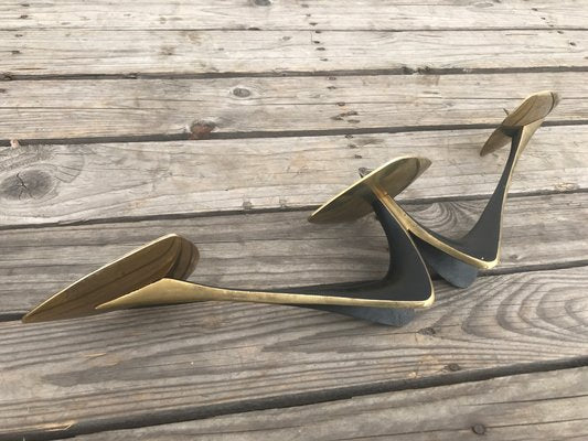 Brass Candleholder by Klaus Ullrich for Faber & Schumacher, 1950s-EXJ-733621