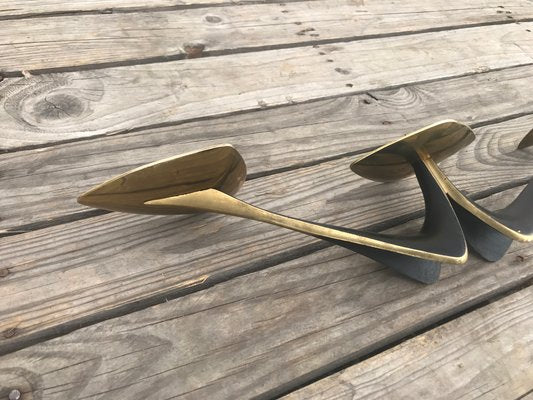 Brass Candleholder by Klaus Ullrich for Faber & Schumacher, 1950s-EXJ-733621