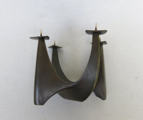 Brass Candleholder by Klaus Ullrich for Faber & Schumacher, 1950s-EY-1725672