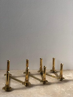 Brass Candleholder Margareta-Slingan by Lars Holmström for Arvika, 1950s-ARN-625785