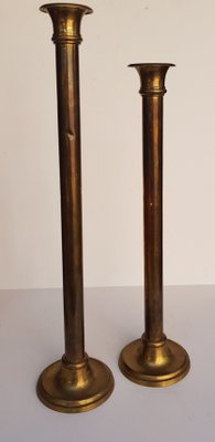 Brass Candleholders, 1960s, Set of 4-QDP-664387