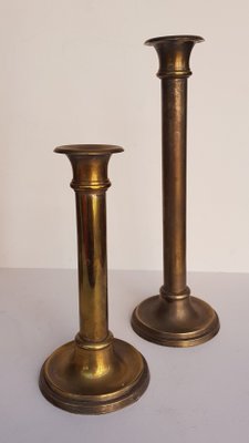 Brass Candleholders, 1960s, Set of 4-QDP-664387