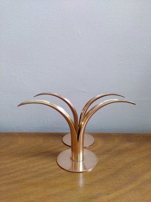 Brass Candleholders by Ivar Ålenius Björk for Ystad Metall, 1950s, Set of 2-IDZ-1988125