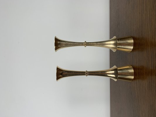 Brass Candlestick attributed to Jens Harald Quistgaard, 1960s, Set of 2-NJY-2040985